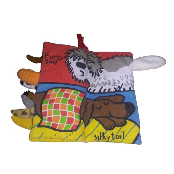 Jellycat London Puppy Tails Soft Cover Baby Book Anne Wilkinson Plush Book - Picture 5 of 10